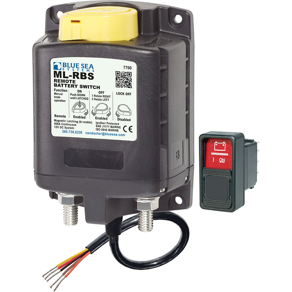 Blue Sea 7700 ML-Series Remote Battery Switch (Manual Control 12VDC)