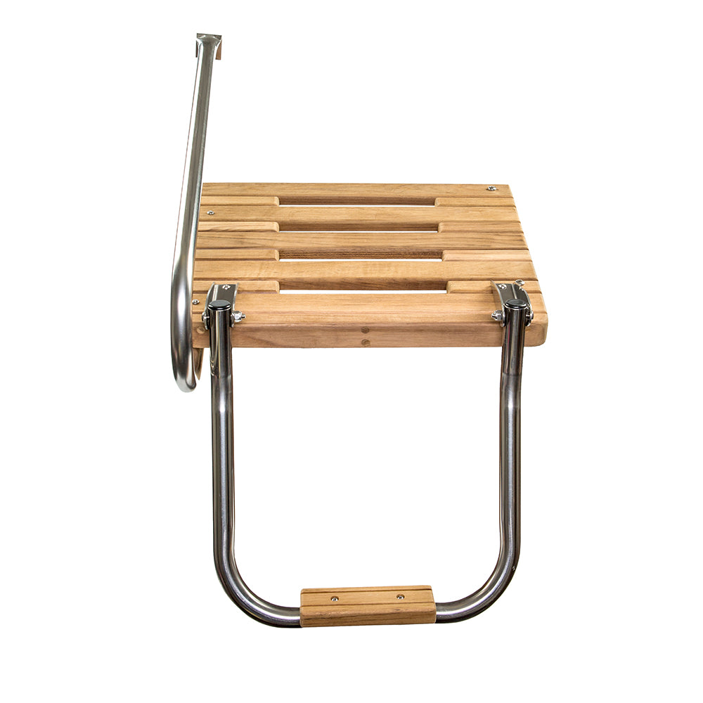 Whitecap Teak Swim Platform & Ladder (Outboard)