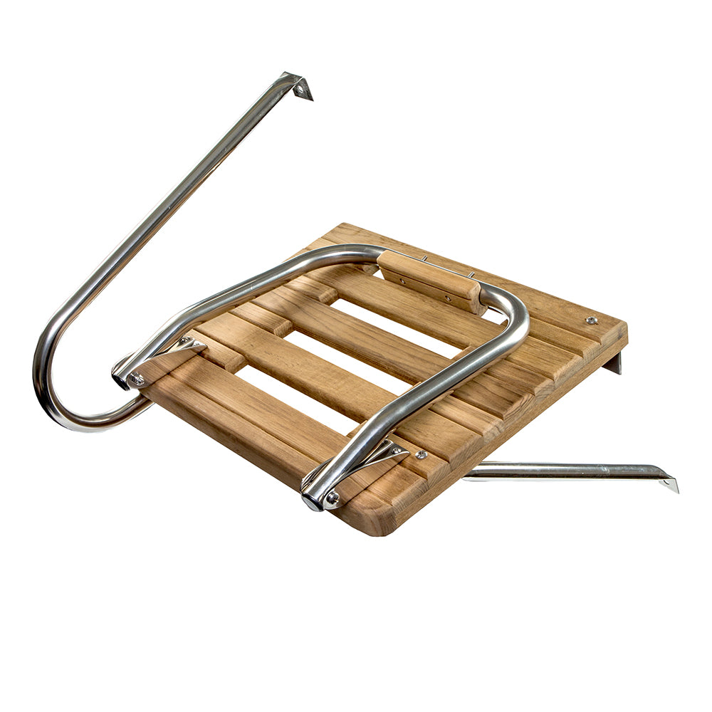 Whitecap Teak Swim Platform & Ladder (Outboard)