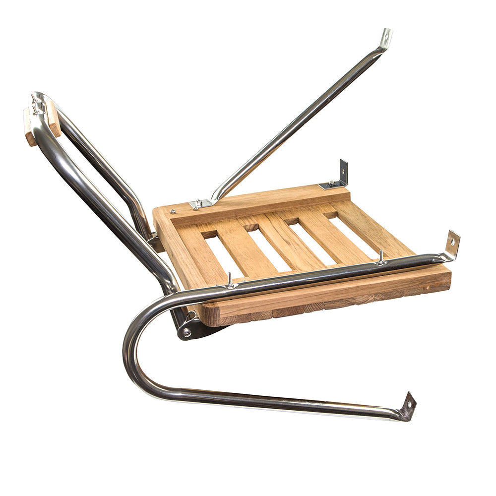 Whitecap Teak Swim Platform & Ladder (Outboard)