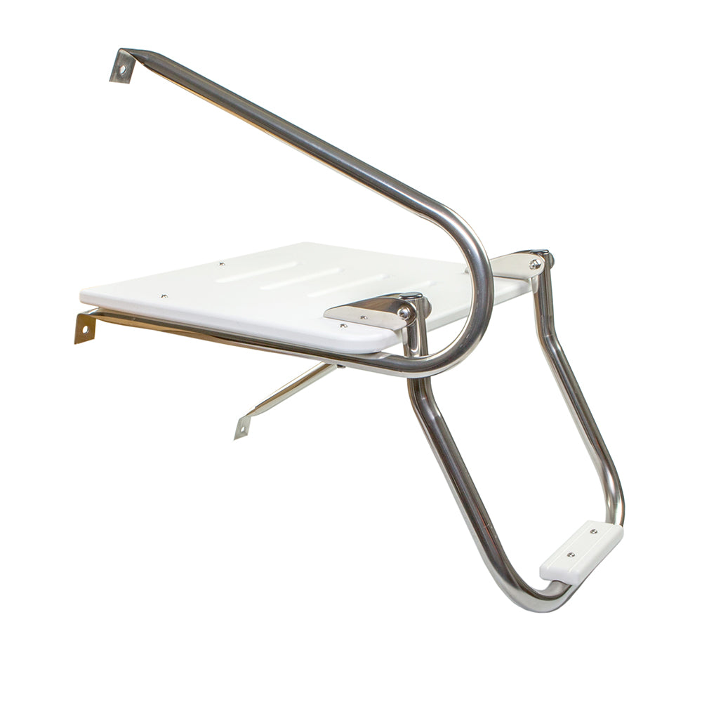 Whitecap White Poly Swim Platform & Ladder (Outboard)