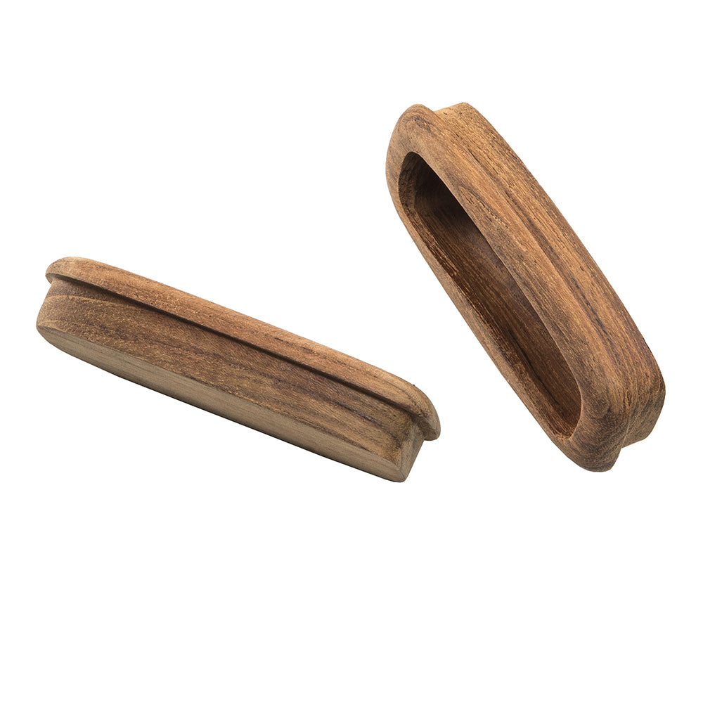 Whitecap Teak Rectangular Drawer Pull (3-1/4"L - 2 Pack)
