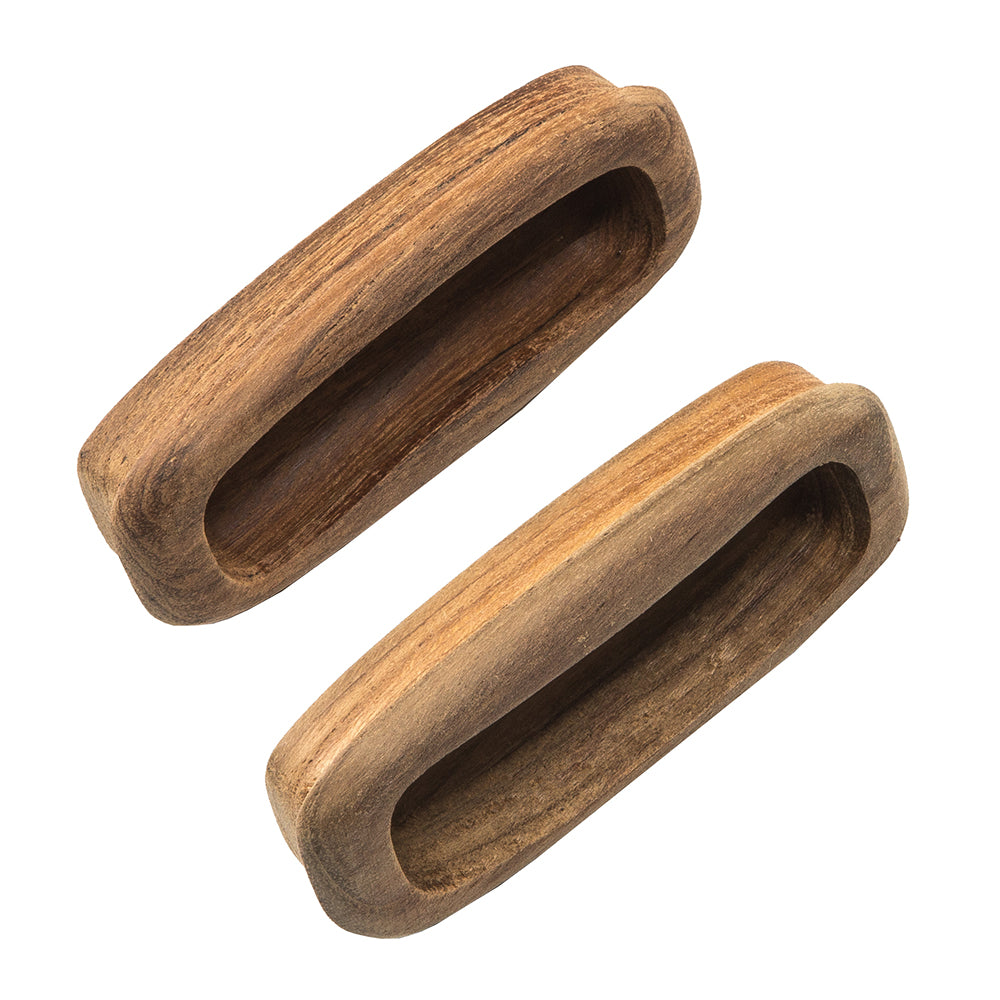 Whitecap Teak Rectangular Drawer Pull (3-1/4"L - 2 Pack)