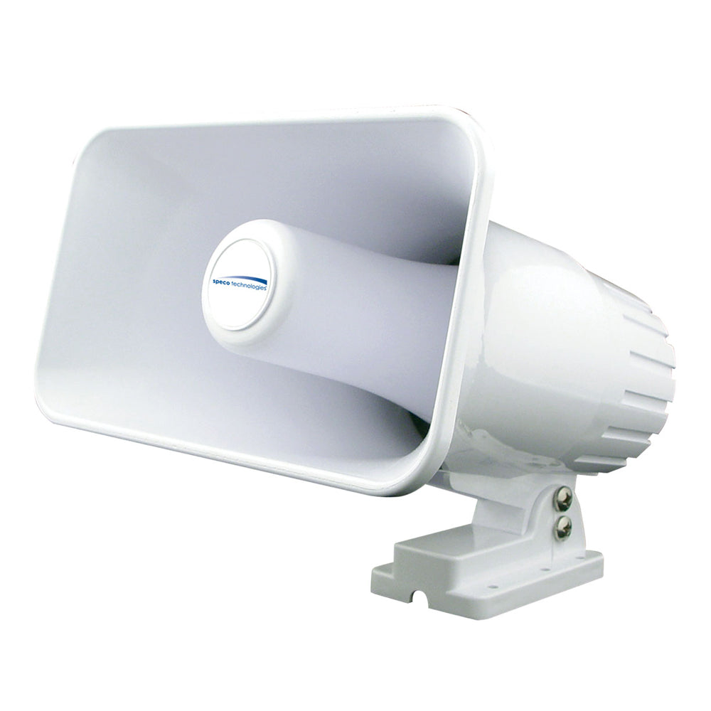 Speco 4" x 6" Weatherproof PA Speaker Horn - White (SPC12RP)
