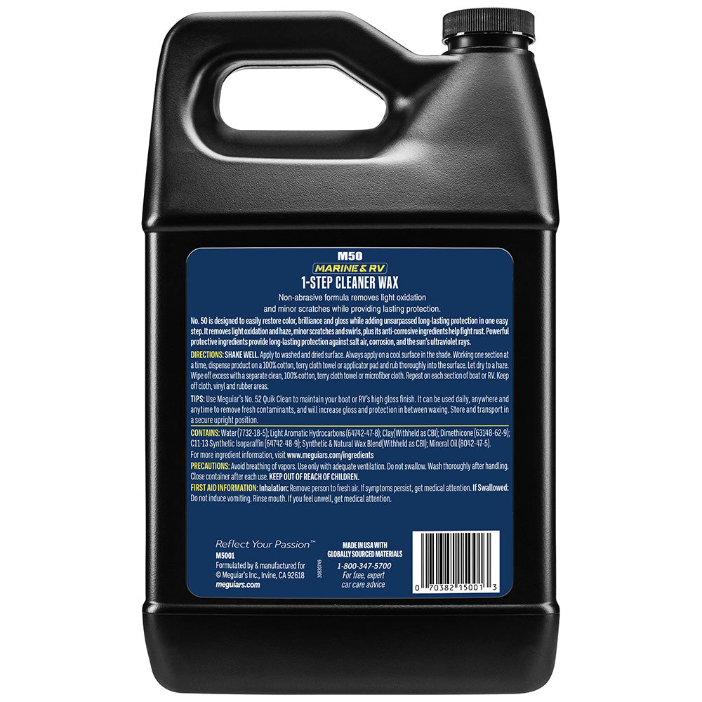 Meguiar's #50 Boat/RV Cleaner Wax (Liquid 1 Gallon)