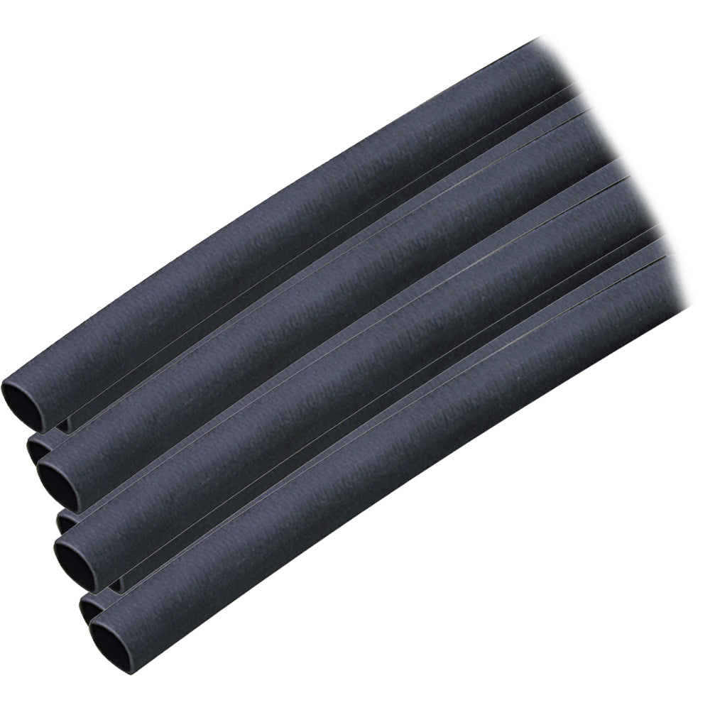 Ancor Adhesive Lined Heat Shrink Tubing (ALT) -1/4" x 6" -10-Pack -Black