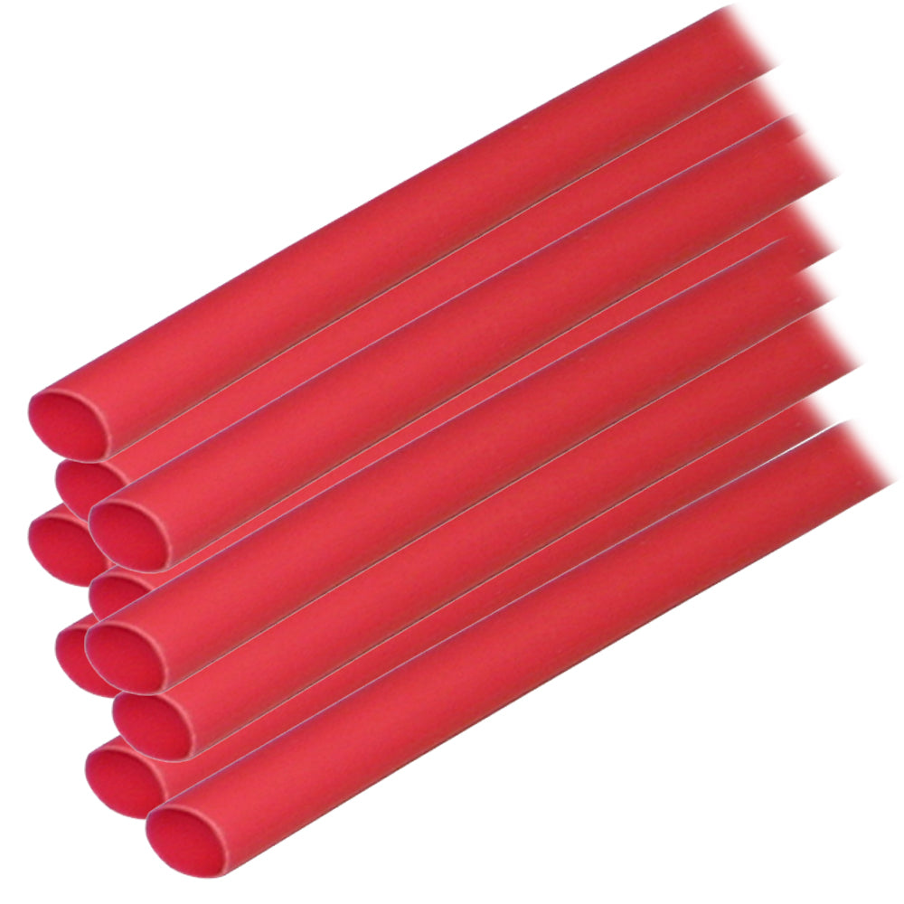Ancor Adhesive Lined Heat Shrink Tubing (ALT) -1/4" x 12" -10-Pack -Red
