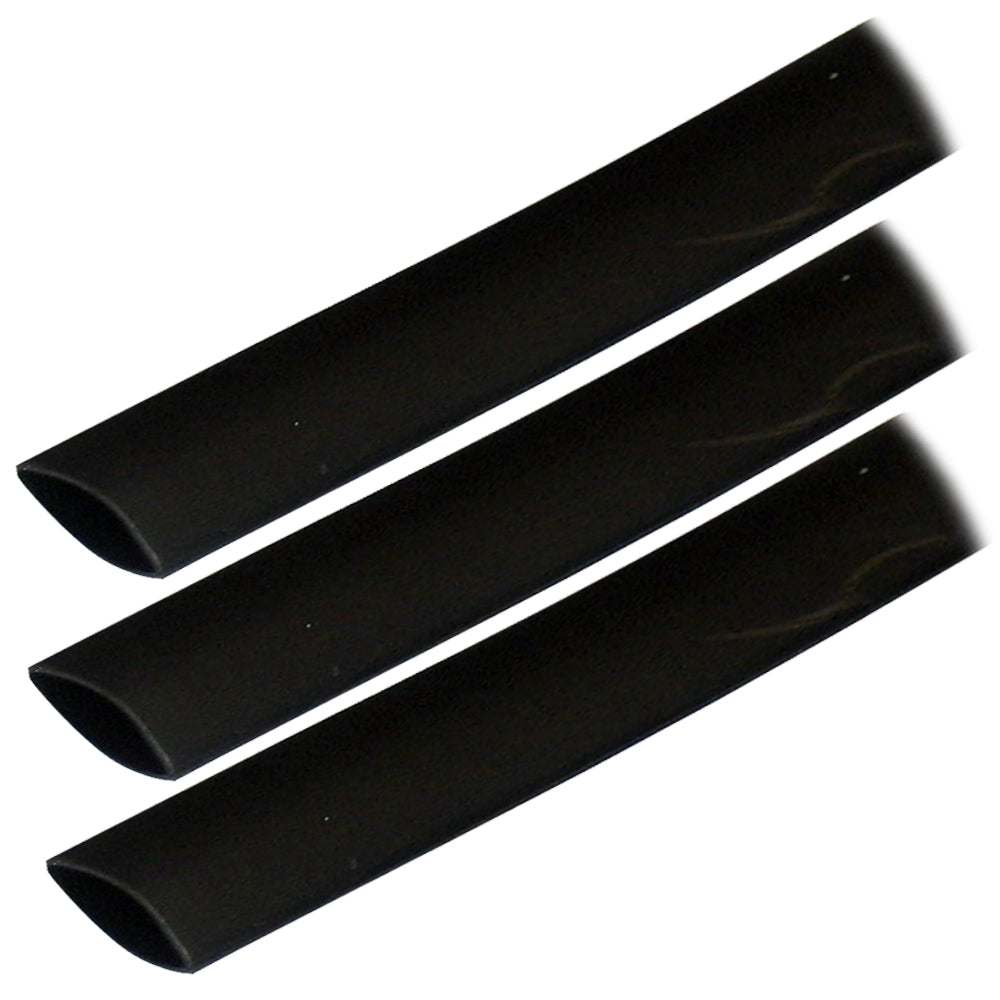 Ancor Adhesive Lined Heat Shrink Tubing (ALT) -3/4" x 3" -3-Pack -Black