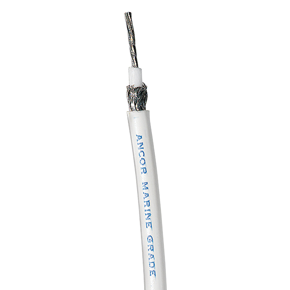 Ancor White RG 8X Tinned Coaxial Cable (500')