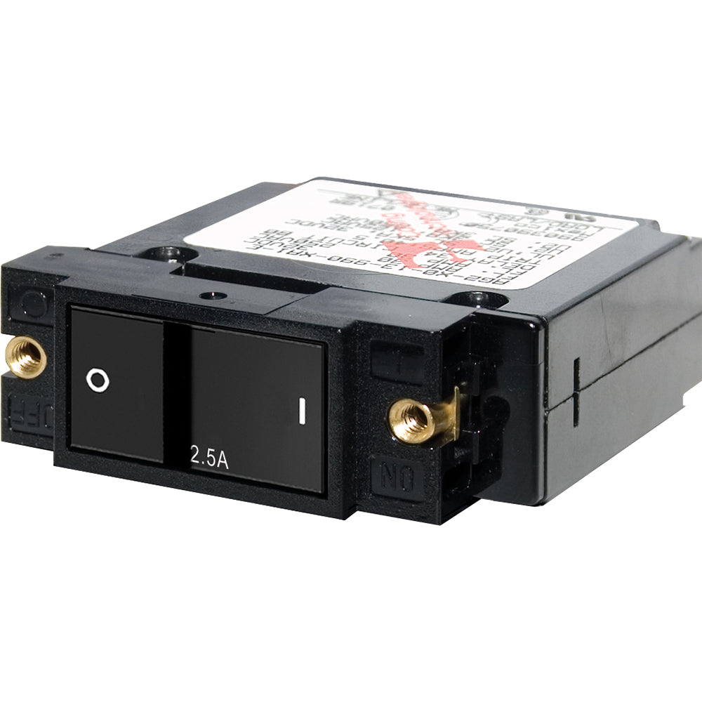 Blue Sea 7399 A-Series Flat Rocker Circuit Breaker (Single Pole 2.5A)