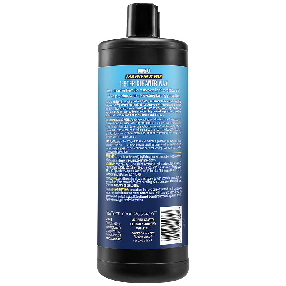 Meguiars Boat/RV Cleaner Wax (32 oz-Case of 6)