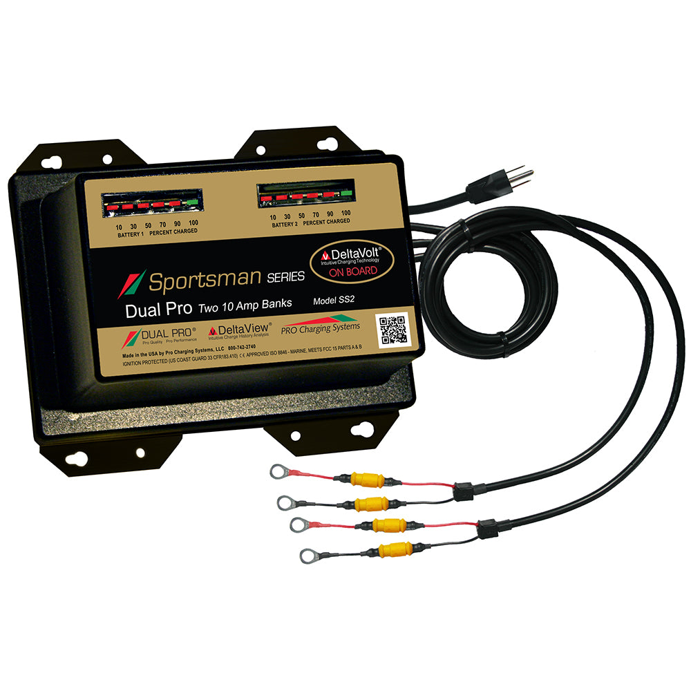 Dual Pro Sportsman Series Battery Charger (2-10A Banks)