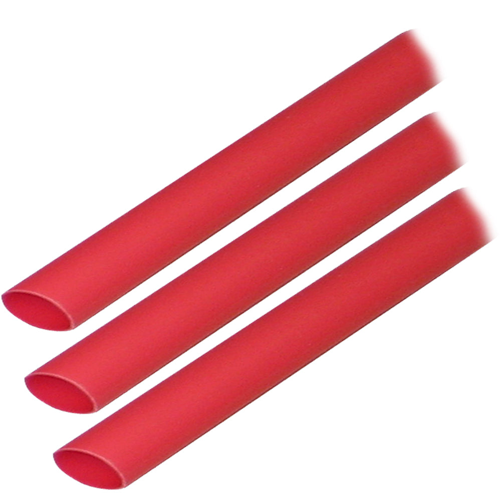 Ancor Heat Shrink Tubing 3/16" x 3" - Red (3 Pieces)