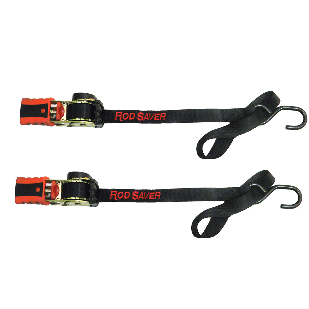 Rod Saver Mini Retractable Tie Down w/Soft Hook (50" -Pair)