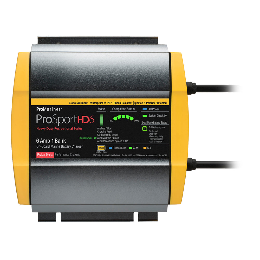 ProMariner ProSportHD Global 1 Bank Battery Charger (6A)