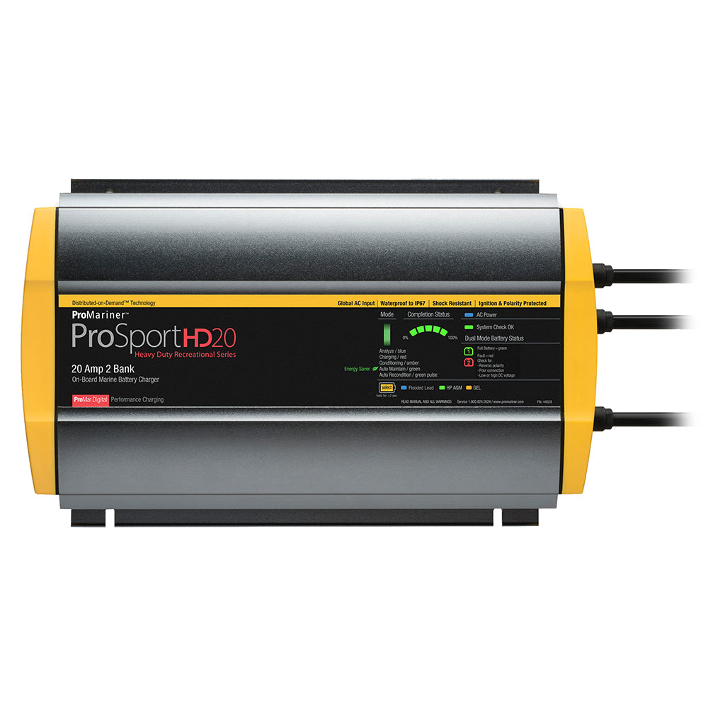 ProMariner ProSportHD Global 2 Bank Battery Charger (20A)