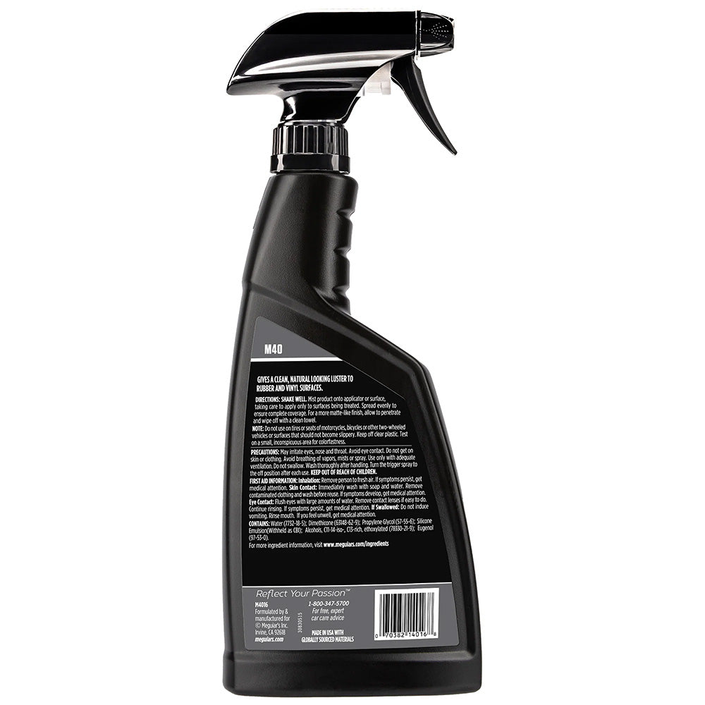 Meguiars M40 Mirror Glaze Vinyl Rubber Cleaner Conditioner (16oz)