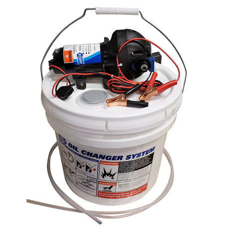 A DIY winterization bucket and oil flushing kit