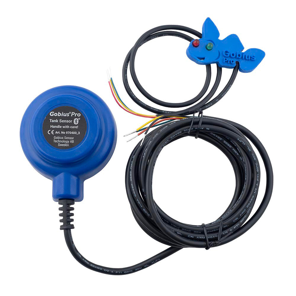 Albin blue gauge sensor for a boat with a black cable
