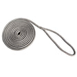 New England Rope 5/8" x 15 Nylon Double Braid Dock Line (Grey)