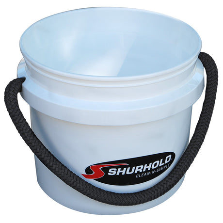 Shurhold Worlds Best Rope Handle Bucket (3.5 Gallon-White)