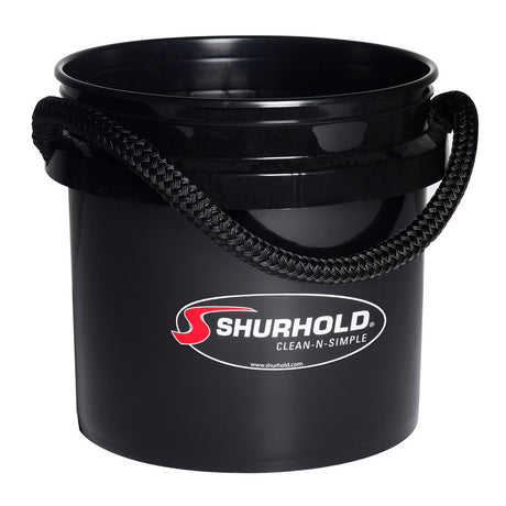 Shurhold Worlds Best Rope Handle Bucket (3.5 Gallon-Black)