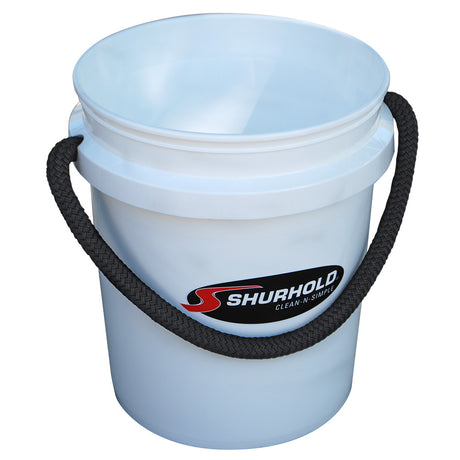Shurhold Worlds Best Rope Handle Bucket (5 Gallon-White)