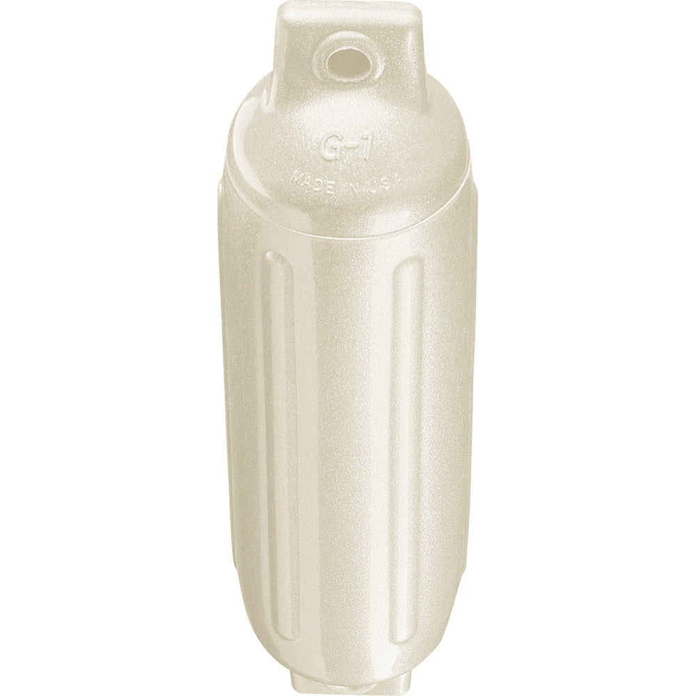 Polyform G-1 Twin Eye Fender 3.5" x 12.8" - Metallic White [G-1-METALLIC WHITE]
