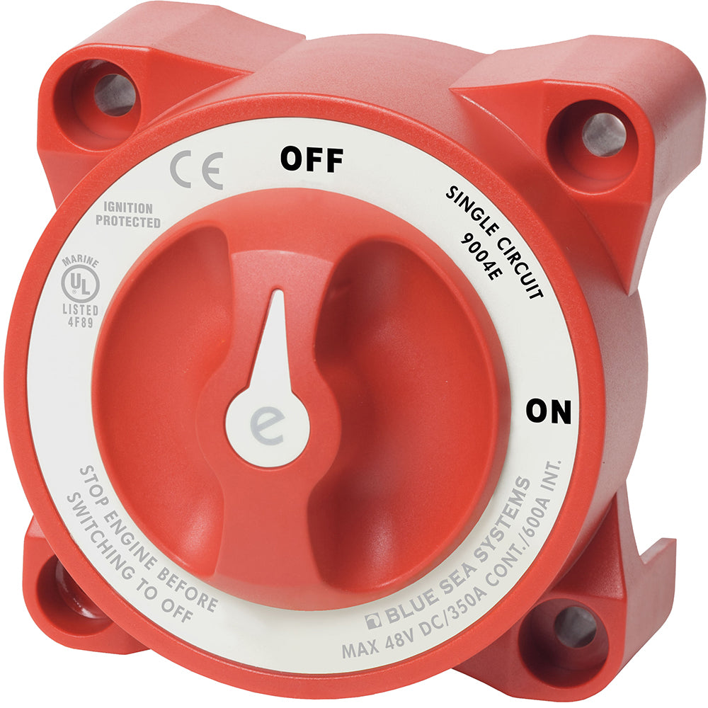 Blue Sea 9004e e-Series Battery Switch Single Circuit ON/OFF (w Alternator Field Disconnect)