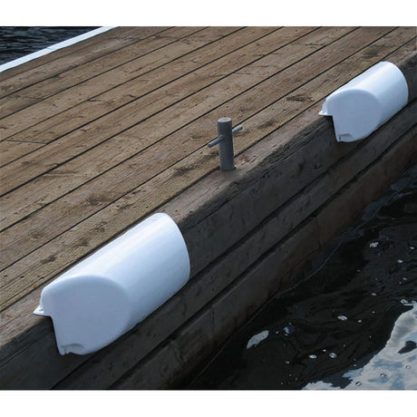 Dock Edge Dolphin Dockside Bumper, 7" x 16" Straight - White (1060-W-F)