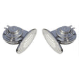 Schmitt Marine Mini Stainless Steel Dual Drop-In Horn w/Stainless Steel Grills (High Low Pitch)