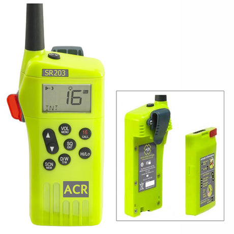ACR SR203 VHF Handheld Survival Radio handheld vhf radio