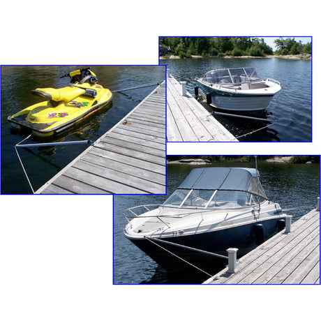 Manufactured from the same durable Cross-wound fiberglass as our DockEdge and Howell mooring whips with polyethylene tie-retainers and stainless steel hardware.