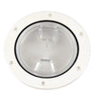 Beckson 4" Clear Center Screw-Out Deck Plate (White)