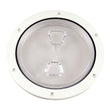 Beckson 6" Clear Center Screw Out Deck Plate (White)