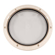 Beckson 8" Clear Center Pry-Out Deck Plate (Beige)