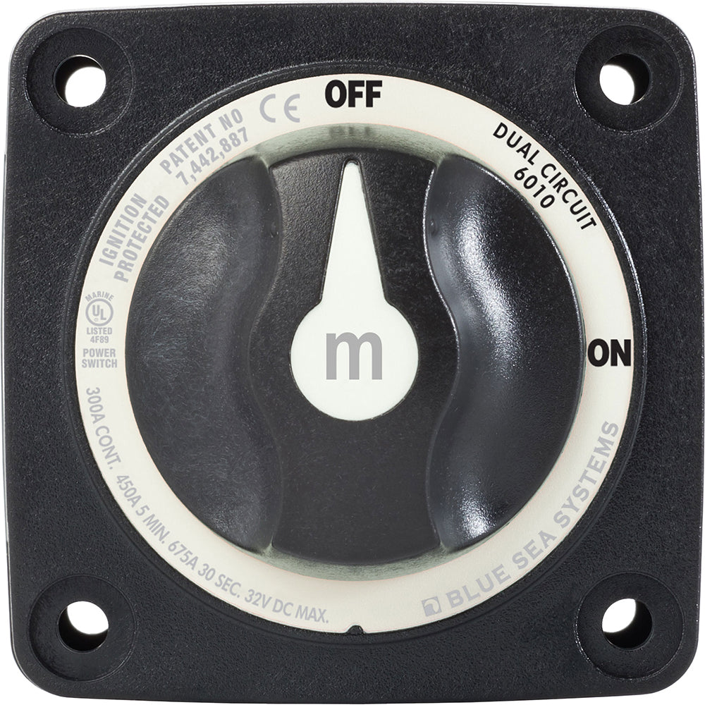Blue Sea 6010200 Battery Switch Dual Circuit (Black)