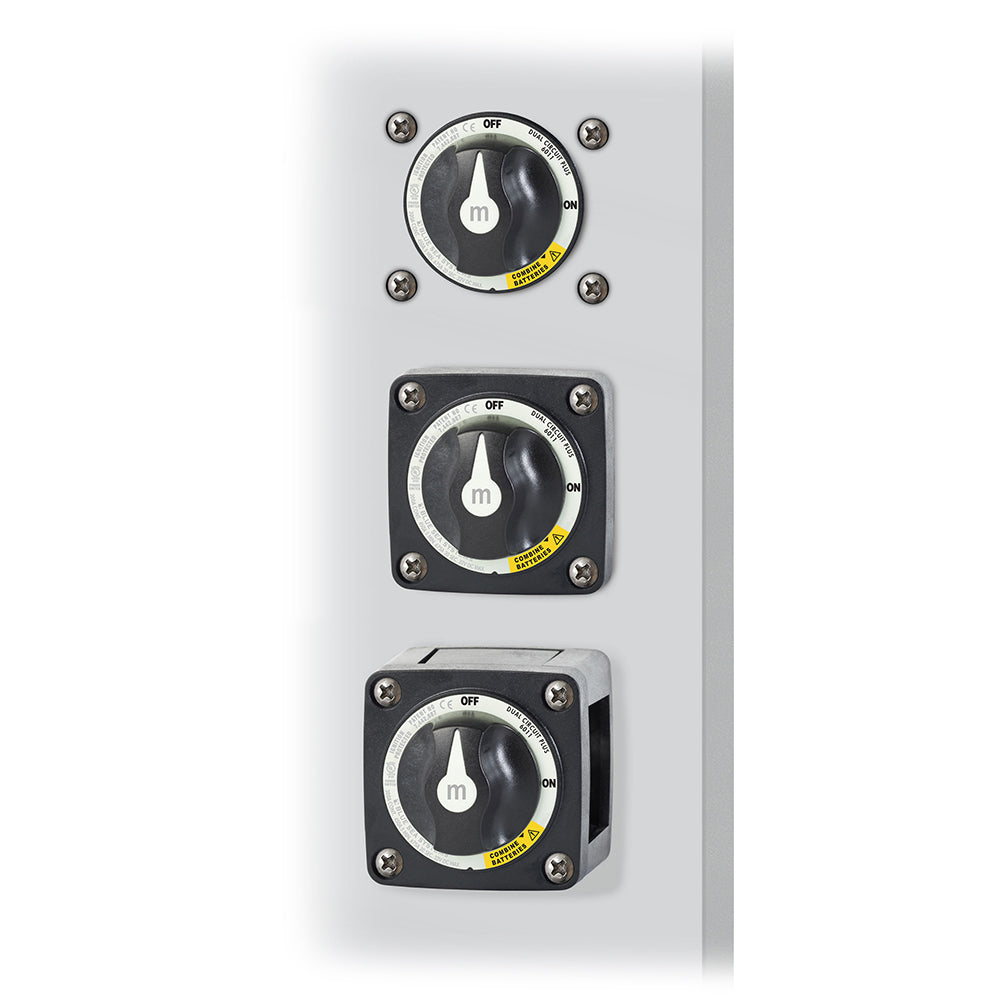 Blue Sea 6011200 m-Series Battery Switch Dual Circuit Plus (Black)
