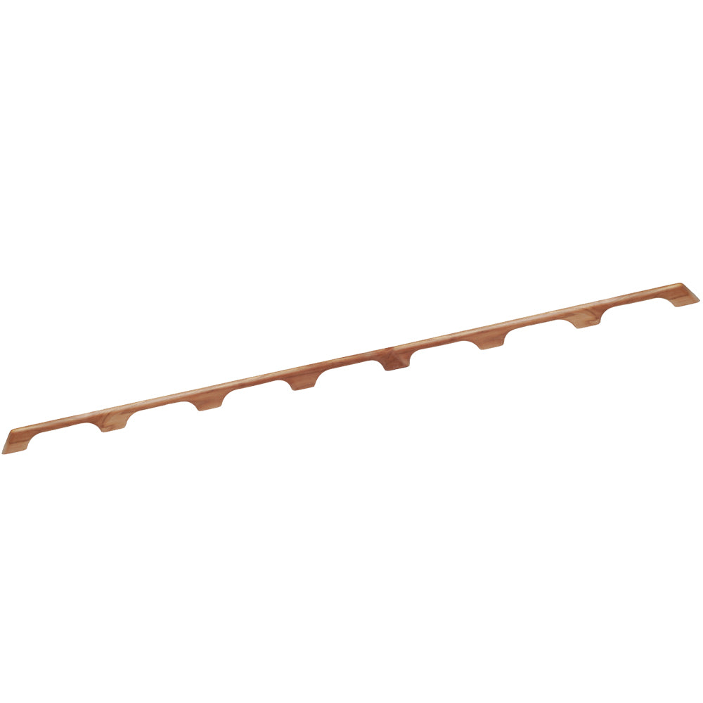 Whitecap Teak Handrail - 7 Loops (73"L)