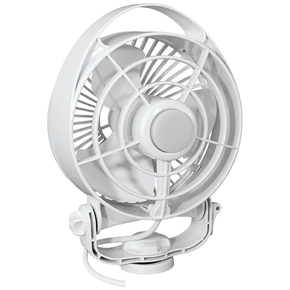SEEKR by Caframo Maestro 12V 3-Speed 6" Marine Fan w/LED Light (White)