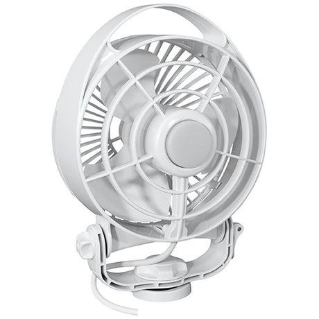 SEEKR by Caframo Maestro 12V 3-Speed 6" Marine Fan w/LED Light (White) boat ventilation fans