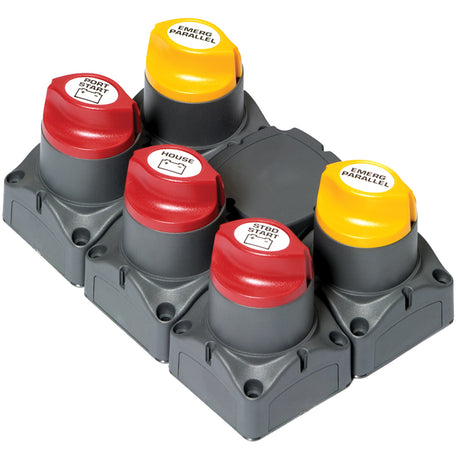 BEP Battery Distribution Cluster f/Twin Outboard Engines (Three Battery Banks w/Motorized VSR)