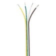 Ancor Ribbon Bonded Cable -16/4 AWG (Brown/Green/White/Yellow -Flat 100')