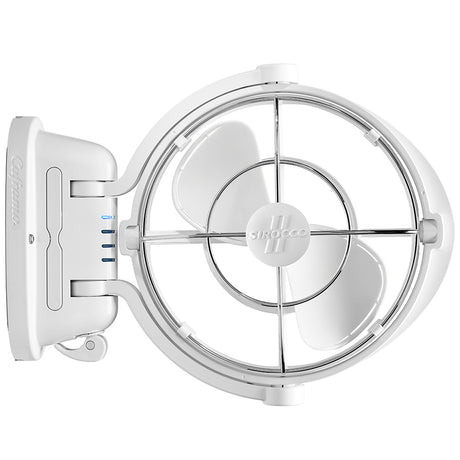 SEEKR by Caframo Sirocco II 3-Speed 7" Gimbal Fan (White 12-24V) boat ventilation fans