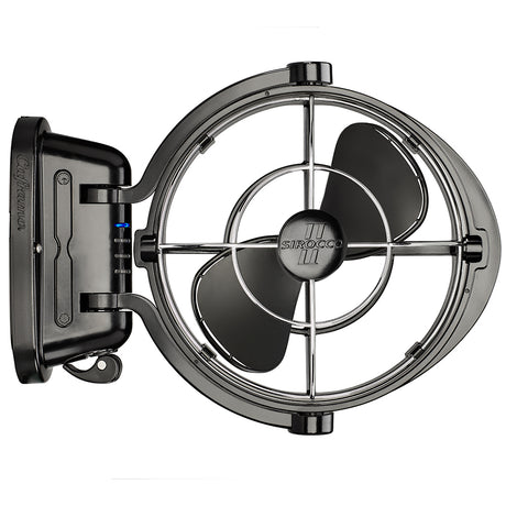 SEEKR by Caframo Sirocco II 3-Speed 7" Gimbal Fan (Black 12-24V) boat ventilation fans