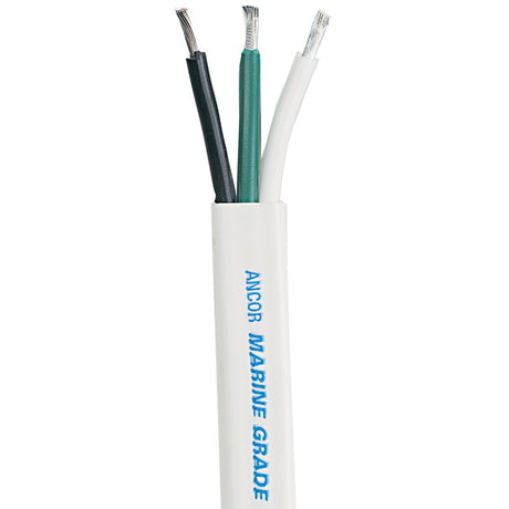 Ancor White Triplex Cable -12/3 AWG -Flat -25'