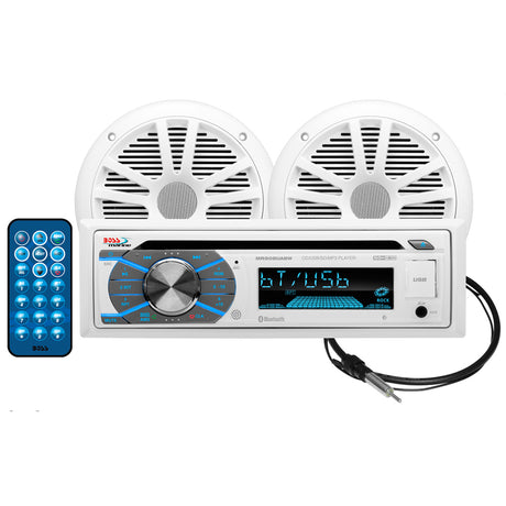 Boss Audio MCK508WB.6 Marine Stereo  6.5" Speaker Kit (White)