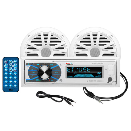 Boss Audio MCK632WB.6 Marine Stereo  6.5" Speaker Kit (White)