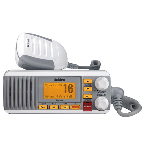 Uniden UM385 Fixed Mount VHF Radio (White)