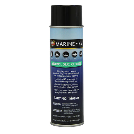 Presta Marine Ammonia Free Aerosol Glass Cleaner (19oz)